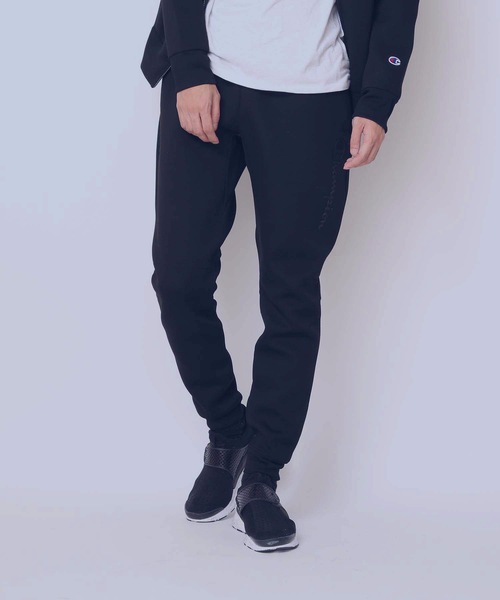Champion(チャンピオン)の「【CHAMPION/チャンピオン】WRAPAIR切替パンツ C3-SS212 通気性・ストレッチ性・保温性に優れた三層構造素材(スウェットパンツ・メンズ・ブラック/ネイビー/グレー・MEDIUM/LARGE/X-LARGE)」の1枚目の写真