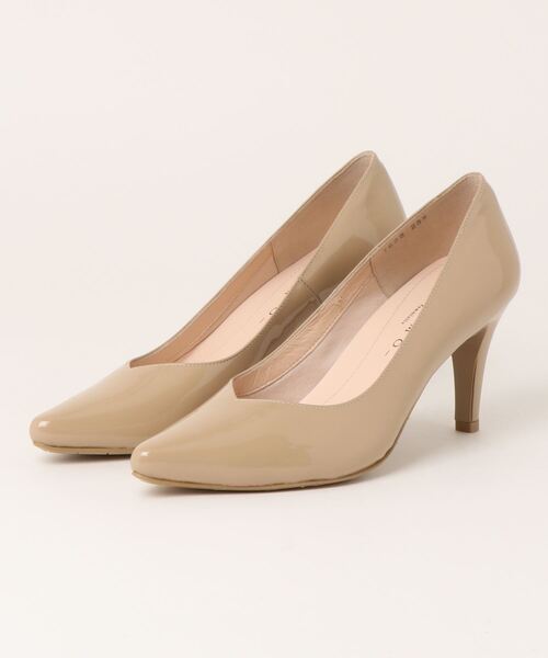 MELMO(メルモ)の「ポインテッドトゥVカットパンプス(パンプス・レディース・ブラック/ブラック系その他3/ゴールド系その他/ベージュ/ブラック系その他/グレー系その他4/ブラウン系その他4/ベージュ系その他3/サンドベージュ/ベージュ系その他・22.5cm/24.0cm/24.5cm/23.0cm/23.5cm/22.0cm)」の6枚目の写真