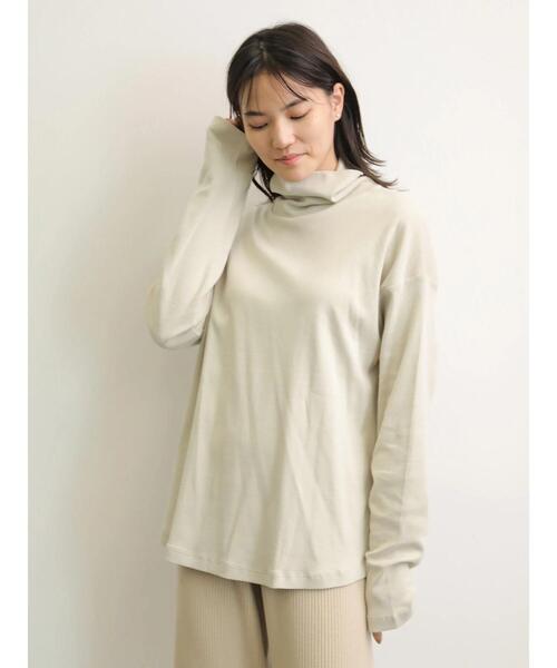 AMERICAN HOLIC（アメリカンホリック）の「タートルカットプルオーバー　＊（Tシャツ/カットソー・レディース・ブラック/ブラウン/アイボリー/グレイッシュベージュ・M/L）」の7枚目の写真