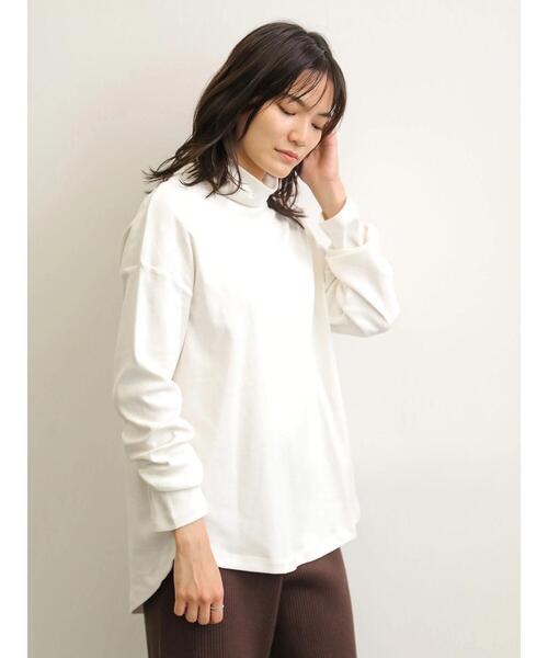 AMERICAN HOLIC（アメリカンホリック）の「タートルカットプルオーバー　＊（Tシャツ/カットソー・レディース・ブラック/ブラウン/アイボリー/グレイッシュベージュ・M/L）」の10枚目の写真