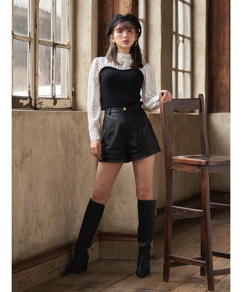 マットレザーショートパンツ（その他パンツ）｜Darich