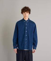Steven Alan 12oz デニム シングルニードル ルーズシャツ S Steven Alan（スティーブンアラン）の「＜Steven Alan＞ 12oz