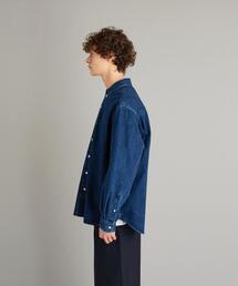 Steven Alan 12oz デニム シングルニードル ルーズシャツ S Steven Alan 12oz デニム シングルニードル ルーズシャツ S