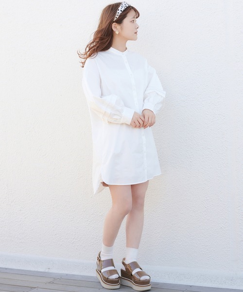 one after another NICE CLAUP(ワンアフターアナザーナイスクラップ)の「厚底ライン入りサンダル(サンダル・レディース・アイボリー/ブラウン/モカ・SMALL/MEDIUM/LARGE)」の22枚目の写真