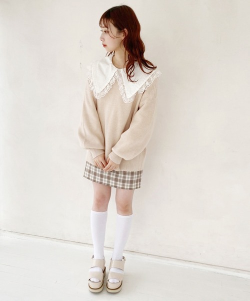 one after another NICE CLAUP(ワンアフターアナザーナイスクラップ)の「厚底ライン入りサンダル(サンダル・レディース・アイボリー/ブラウン/モカ・SMALL/MEDIUM/LARGE)」の16枚目の写真