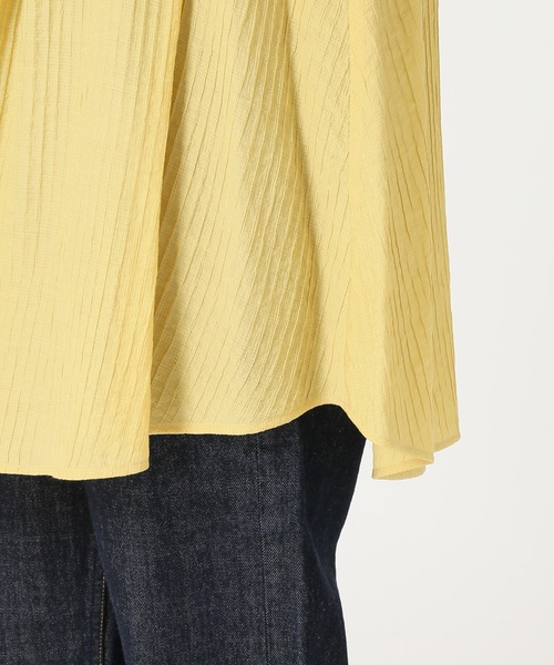 SLOBE citron.（スローブシトロン）の「SLOBE citron.デザインチュニックブラウス【手洗い可能】◆（シャツ/ブラウス・レディース・ホワイト/サックスブルー/イエロー・FREE）」の19枚目の写真