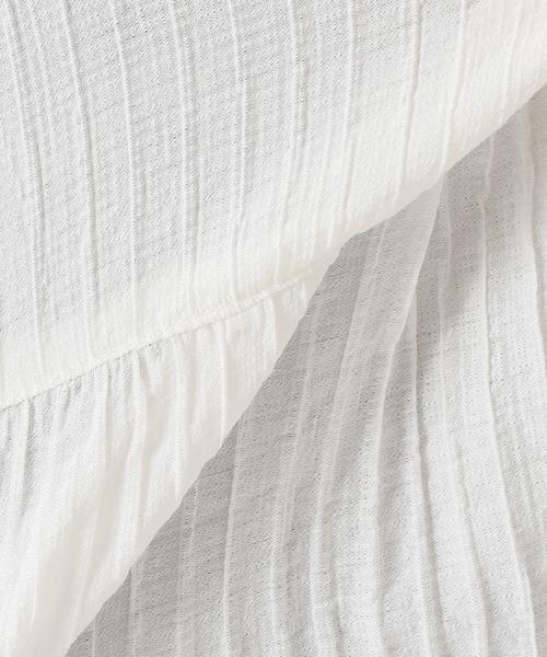 SLOBE citron.（スローブシトロン）の「SLOBE citron.デザインチュニックブラウス【手洗い可能】◆（シャツ/ブラウス・レディース・ホワイト/サックスブルー/イエロー・FREE）」の10枚目の写真