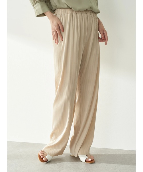 earth music&ecology（アースミュージックアンドエコロジー）の「ストレートプリーツカットパンツ ＊（その他パンツ・レディース・モカ/ピンクベージュ/その他8・FREE）」の7枚目の写真