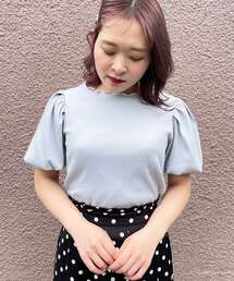 MAJESTIC LEGON | バルーンスリーブレディトップス(Tシャツ/カットソー)
