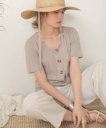 【WEB限定】裾メロウベーシックワイドリブTOPS