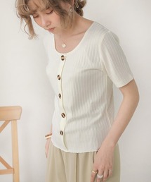 【WEB限定】裾メロウベーシックワイドリブTOPS