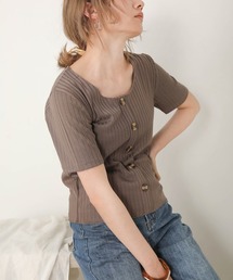 【WEB限定】裾メロウベーシックワイドリブTOPS