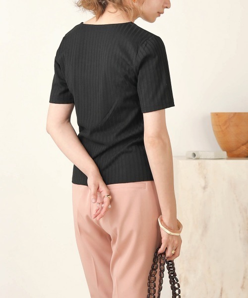 Bab(バブ)の「【WEB限定】裾メロウベーシックワイドリブTOPS(Tシャツ/カットソー・レディース・ブラック/ブルー/アイボリー/モカ/グレー系その他・FREE)」の19枚目の写真