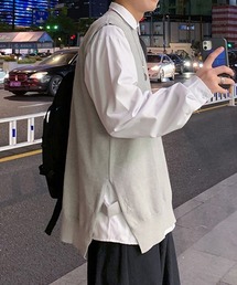 【Mimma/Mimaa】コットンニットBIGベスト