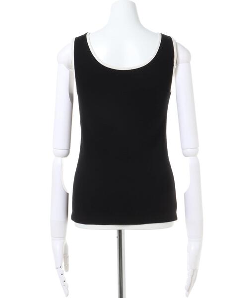 INGNI（イング）の「2Way配色スクエアネック／タンクトップ（タンクトップ・レディース・ブラック系その他2/ホワイト系2/ブラウン系4/アイボリー系4/ブルー系1・M）」の6枚目の写真