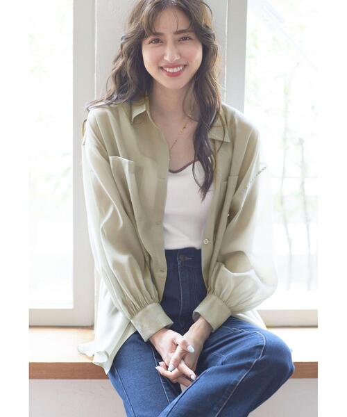 INGNI（イング）の「2Way配色スクエアネック／タンクトップ（タンクトップ・レディース・ブラック系その他2/ホワイト系2/ブラウン系4/アイボリー系4/ブルー系1・M）」の13枚目の写真