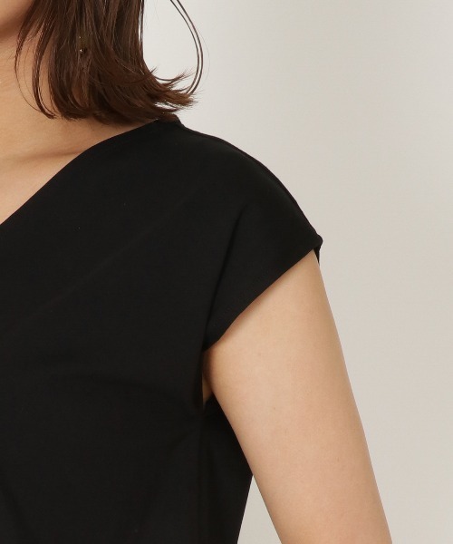 WILLSELECTION（ウィルセレクション）の「フラワースリットＴシャツ（Tシャツ/カットソー・レディース・オフホワイト/ブラウン/ブラック・MEDIUM）」の20枚目の写真