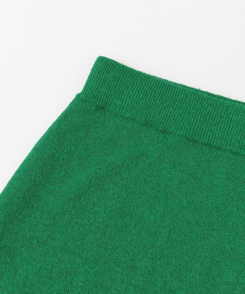 URBAN RESEARCH（アーバンリサーチ）の「ラップ風ニットスカート（スカート・レディース・グリーン/アイボリー・FREE）」の4枚目の写真