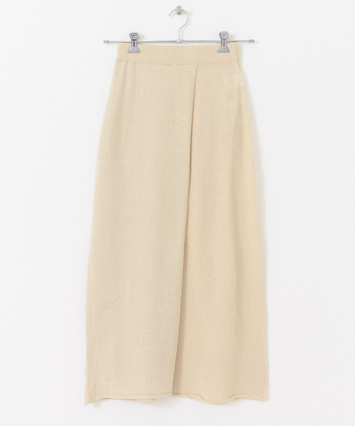 URBAN RESEARCH（アーバンリサーチ）の「ラップ風ニットスカート（スカート・レディース・グリーン/アイボリー・FREE）」の8枚目の写真