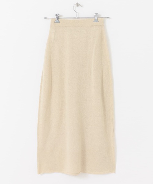 URBAN RESEARCH（アーバンリサーチ）の「ラップ風ニットスカート（スカート・レディース・グリーン/アイボリー・FREE）」の10枚目の写真