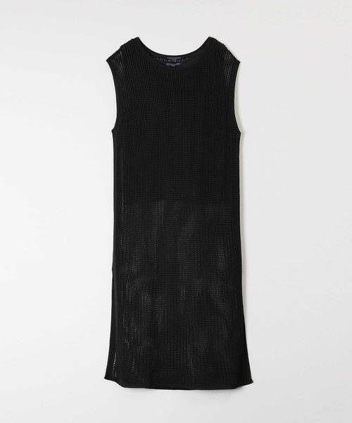 HONEYSUCKLE ROSE（ハニーサックルローズ）の「【HONEYSUCKLE ROSE】メッシュ編みワンピレイヤード（ワンピース・レディース・ブラック/ブラウン/オフホワイト・M/L）」の10枚目の写真