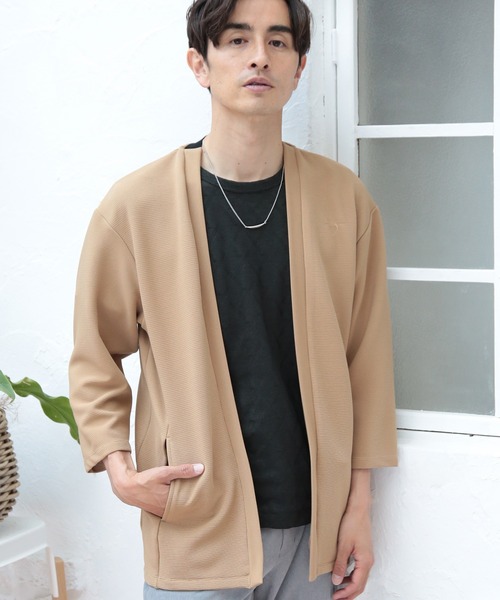 七分袖ボタンレスカーディガン（カーディガン/ボレロ）｜UNION STATION（ユニオンステーション）