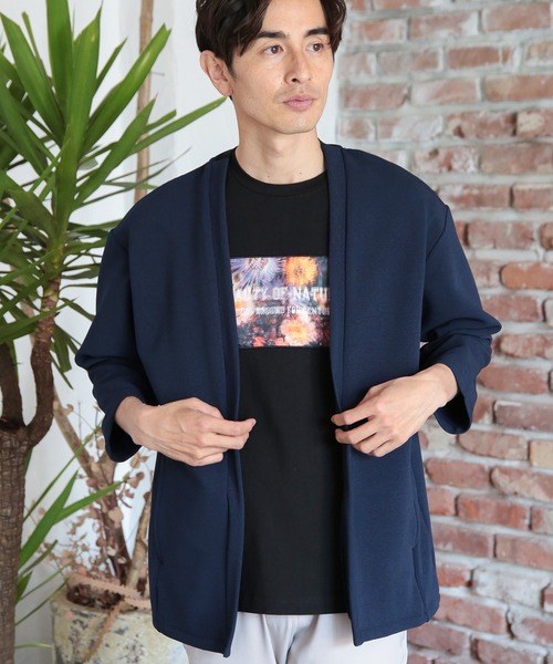 七分袖ボタンレスカーディガン（カーディガン/ボレロ）｜UNION STATION（ユニオンステーション）