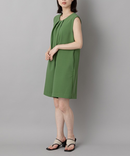 CIAOPANIC(チャオパニック)の「【SCENE by ciaopanic/シーン バイ チャオパニック】ショート丈オールインワン/WEB・一部店舗限定(つなぎ/オールインワン・レディース・ブラック/グリーン/アイボリー・FREE)」の7枚目の写真