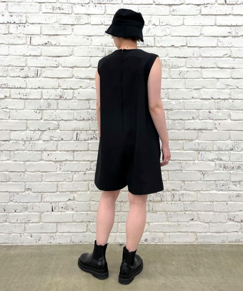 CIAOPANIC(チャオパニック)の「【SCENE by ciaopanic/シーン バイ チャオパニック】ショート丈オールインワン/WEB・一部店舗限定(つなぎ/オールインワン・レディース・ブラック/グリーン/アイボリー・FREE)」の14枚目の写真