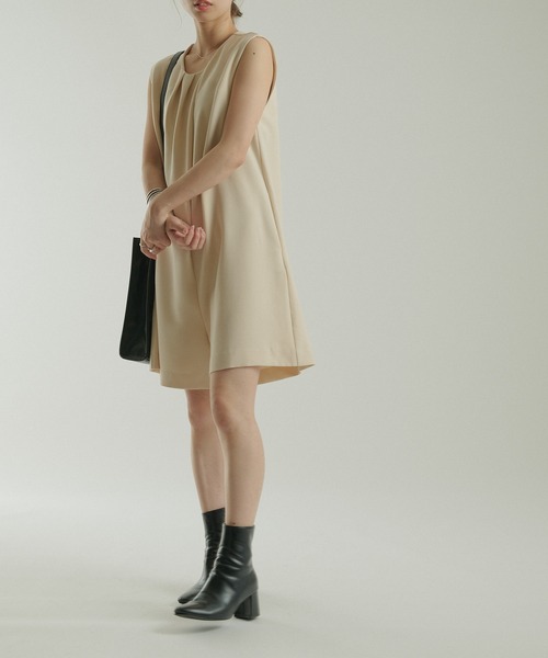 CIAOPANIC(チャオパニック)の「【SCENE by ciaopanic/シーン バイ チャオパニック】ショート丈オールインワン/WEB・一部店舗限定(つなぎ/オールインワン・レディース・ブラック/グリーン/アイボリー・FREE)」の19枚目の写真