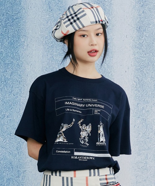 ROMANTIC CROWN（ロマンティッククラウン）の「【ROMANTIC CROWN】CONSTELLATION TEE / ロマンティッククラウン  コンステレーション グラフィック Tシャツ（Tシャツ/カットソー・メンズ・ネイビー/グレー/ホワイト・LARGE/SMALL/MEDIUM）」の3枚目の写真