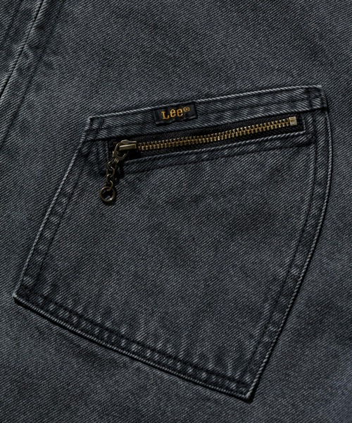 XLARGE（エクストララージ）の「Lee OVERDYED DENIM HOODED JACKET（ブルゾン・メンズ・ブラック/ブラウン/オリーブ・SMALL/MEDIUM/LARGE/X-LARGE）」の10枚目の写真