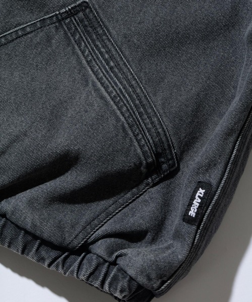 XLARGE（エクストララージ）の「Lee OVERDYED DENIM HOODED JACKET（ブルゾン・メンズ・ブラック/ブラウン/オリーブ・SMALL/MEDIUM/LARGE/X-LARGE）」の11枚目の写真