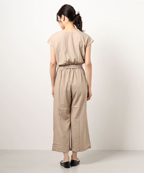 ANAP（アナップ）の「リネンブレンドオールインワン（つなぎ/オールインワン・レディース・ベージュ/ブラック・FREE）」の16枚目の写真