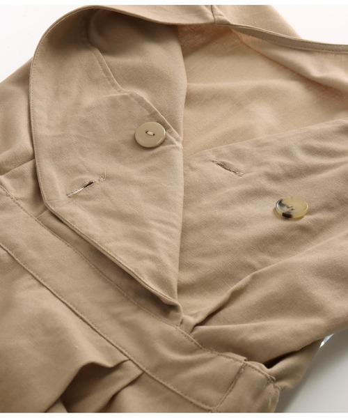 ANAP（アナップ）の「リネンブレンドオールインワン（つなぎ/オールインワン・レディース・ベージュ/ブラック・FREE）」の14枚目の写真