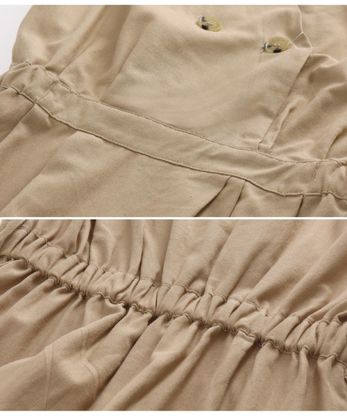 ANAP（アナップ）の「リネンブレンドオールインワン（つなぎ/オールインワン・レディース・ベージュ/ブラック・FREE）」の18枚目の写真