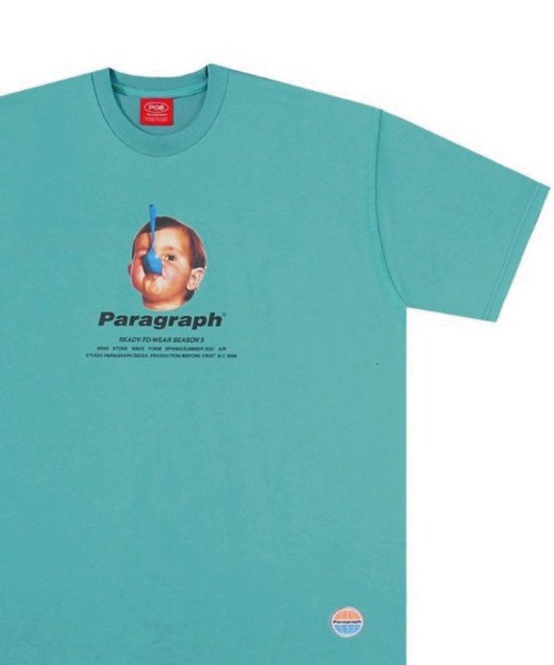 Paragraph(パラグラフ)の「Paragraph-SSTEE【NO.09】/パラグラフ キッズプリント 半袖Tシャツ(Tシャツ/カットソー・メンズ・ホワイト/チャコールグレー/グリーン/バイオレット・FREE)」の3枚目の写真
