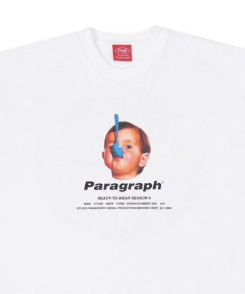 Paragraph(パラグラフ)の「Paragraph-SSTEE【NO.09】/パラグラフ キッズプリント 半袖Tシャツ(Tシャツ/カットソー・メンズ・ホワイト/チャコールグレー/グリーン/バイオレット・FREE)」の16枚目の写真