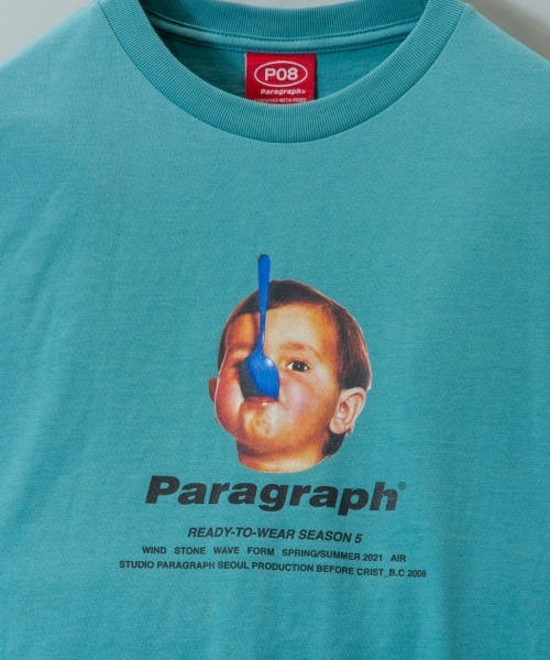 Paragraph(パラグラフ)の「Paragraph-SSTEE【NO.09】/パラグラフ キッズプリント 半袖Tシャツ(Tシャツ/カットソー・メンズ・ホワイト/チャコールグレー/グリーン/バイオレット・FREE)」の13枚目の写真