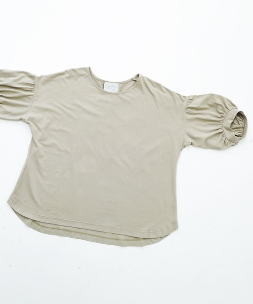 n'OrLABEL（ノアールレーベル）の「【廃盤】『ぽわん袖オーガニックコットンTシャツ』（Tシャツ/カットソー・レディース・オレンジ/ブラック/ライトブルー/ベージュ/オフホワイト/ラベンダー/ミント/ブルー・FREE）」の20枚目の写真