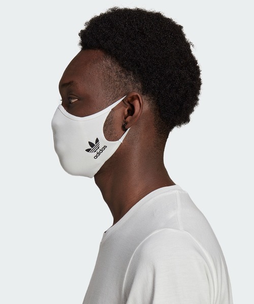 adidas（アディダス）の「フェイスカバー 3枚組 [FACE COVERS 3-PACK] アディダスオリジナルス（マスク・メンズ・ブルー/ブラック×ピンク/ブラック×ブルー/ブラック×ブラック/ブラック系その他・MEDIUM/X-LARGE/XXX-LARGE）」の12枚目の写真