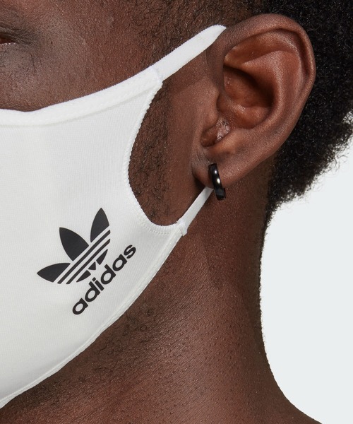 adidas（アディダス）の「フェイスカバー 3枚組 [FACE COVERS 3-PACK] アディダスオリジナルス（マスク・メンズ・ブルー/ブラック×ピンク/ブラック×ブルー/ブラック×ブラック/ブラック系その他・MEDIUM/X-LARGE/XXX-LARGE）」の13枚目の写真