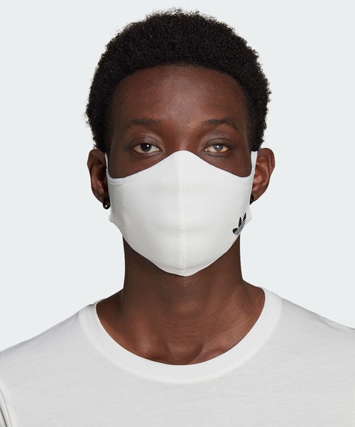 adidas（アディダス）の「フェイスカバー 3枚組 [FACE COVERS 3-PACK] アディダスオリジナルス（マスク・メンズ・ブルー/ブラック×ピンク/ブラック×ブルー/ブラック×ブラック/ブラック系その他・MEDIUM/X-LARGE/XXX-LARGE）」の10枚目の写真