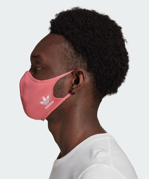 adidas（アディダス）の「フェイスカバー 3枚組 [FACE COVERS 3-PACK] アディダスオリジナルス（マスク・メンズ・ブルー/ブラック×ピンク/ブラック×ブルー/ブラック×ブラック/ブラック系その他・MEDIUM/X-LARGE/XXX-LARGE）」の16枚目の写真