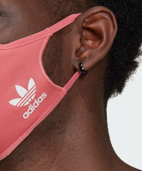 adidas（アディダス）の「フェイスカバー 3枚組 [FACE COVERS 3-PACK] アディダスオリジナルス（マスク・メンズ・ブルー/ブラック×ピンク/ブラック×ブルー/ブラック×ブラック/ブラック系その他・MEDIUM/X-LARGE/XXX-LARGE）」の17枚目の写真