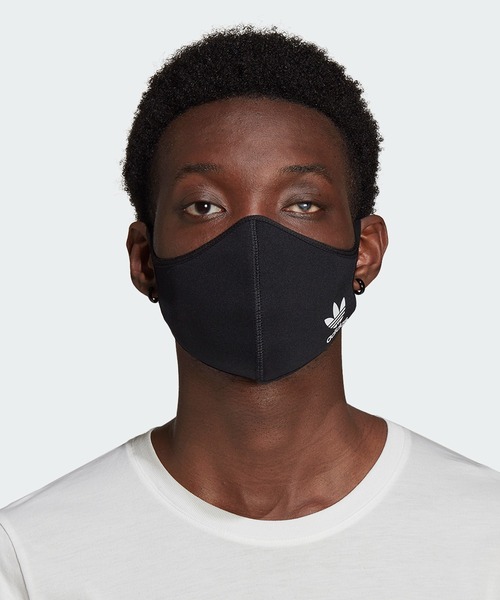 adidas（アディダス）の「フェイスカバー 3枚組 [FACE COVERS 3-PACK] アディダスオリジナルス（マスク・メンズ・ブルー/ブラック×ピンク/ブラック×ブルー/ブラック×ブラック/ブラック系その他・MEDIUM/X-LARGE/XXX-LARGE）」の14枚目の写真