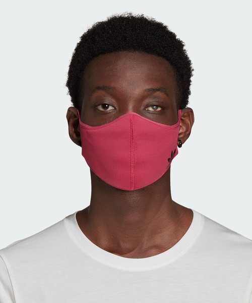 adidas（アディダス）の「フェイスカバー 3枚組 [FACE COVERS 3-PACK] アディダスオリジナルス（マスク・メンズ・ブルー/ブラック×ピンク/ブラック×ブルー/ブラック×ブラック/ブラック系その他・MEDIUM/X-LARGE/XXX-LARGE）」の15枚目の写真