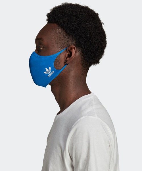 adidas（アディダス）の「フェイスカバー 3枚組 [FACE COVERS 3-PACK] アディダスオリジナルス（マスク・メンズ・ブルー/ブラック×ピンク/ブラック×ブルー/ブラック×ブラック/ブラック系その他・MEDIUM/X-LARGE/XXX-LARGE）」の19枚目の写真