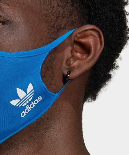 adidas（アディダス）の「フェイスカバー 3枚組 [FACE COVERS 3-PACK] アディダスオリジナルス（マスク・メンズ・ブルー/ブラック×ピンク/ブラック×ブルー/ブラック×ブラック/ブラック系その他・MEDIUM/X-LARGE/XXX-LARGE）」の21枚目の写真