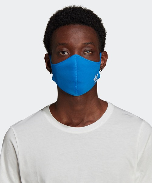 adidas（アディダス）の「フェイスカバー 3枚組 [FACE COVERS 3-PACK] アディダスオリジナルス（マスク・メンズ・ブルー/ブラック×ピンク/ブラック×ブルー/ブラック×ブラック/ブラック系その他・MEDIUM/X-LARGE/XXX-LARGE）」の18枚目の写真